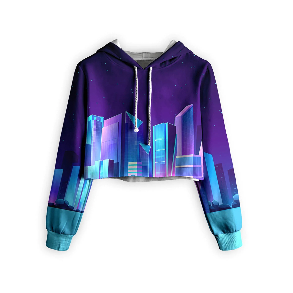 1-1 Sublimation Cropped Hoodie - Image 1
